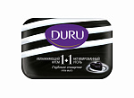 DURU Крем-мыло 1+1 Активный уголь 80г